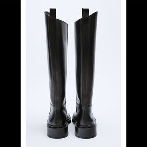 ZARA TALL LEATHER BOOTS SZ 5